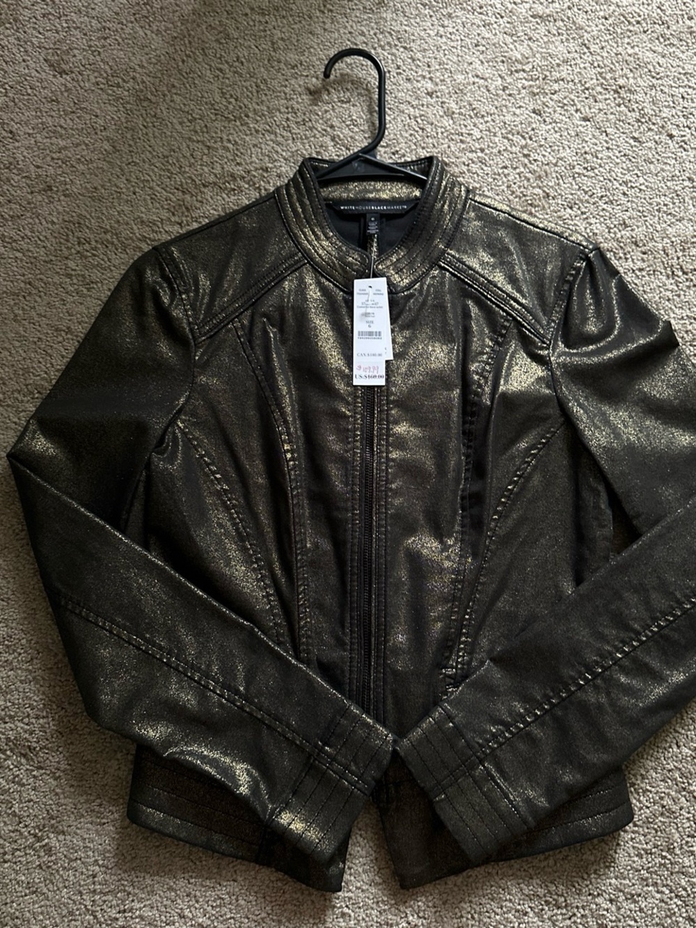 White House Black Market Leather Jacket
